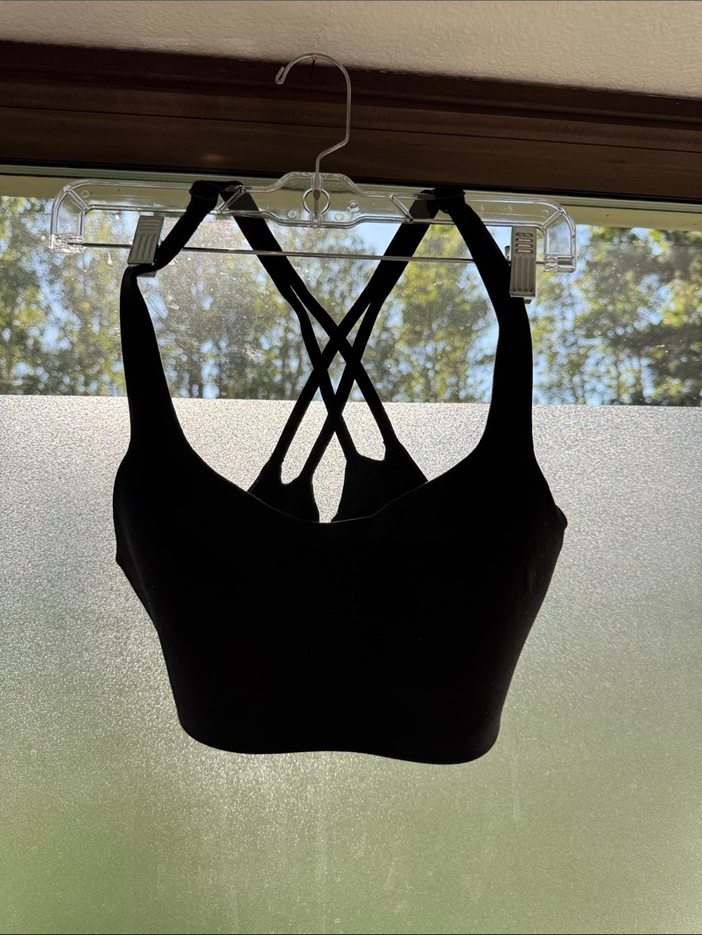 lululemon athletica Black Cross-Back Sports Bra